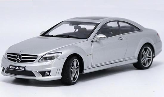 Diecast Mercedes Benz CL 63 AMG Model 1:18 Silver By Autoart