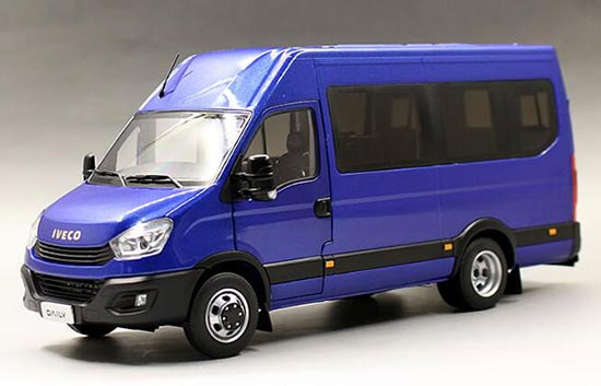 Diecast Iveco Power Daily Van Model 1:24 Scale Blue