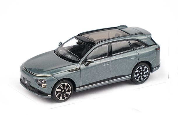 Diecast 2022 Xpeng G9 SUV Toy 1:64 Scale Blue / Gray
