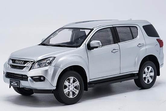 Diecast Isuzu MU-X SUV Brown / Black / Silver 1:18 Scale Model