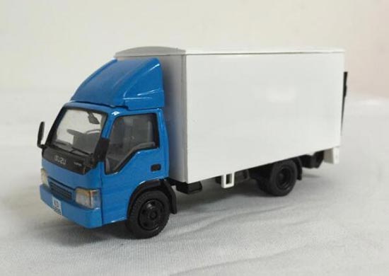 Diecast Isuzu NPR Box Truck 1:76 Scale Blue By Best Choose