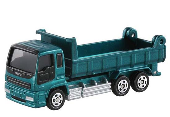 Diecast Isuzu GIGA Dump Truck Toy Green Mini Scale By Tomica