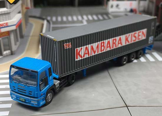 Plastic Isuzu Truck Model Kambara Kisen Blue By Tomytec