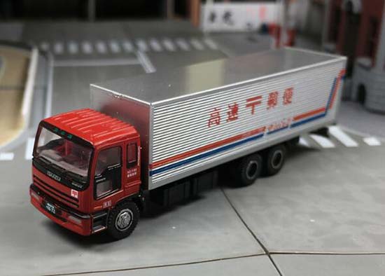 Plastic Isuzu GIGA Box Truck Model Red By Tomytec