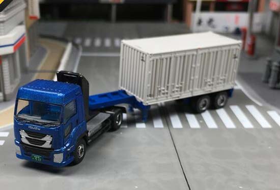 Plastic Isuzu GIGA PRIME POLTMER Truck Model Blue By Tomytec
