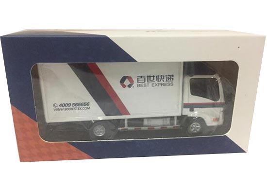 Diecast Isuzu Box Truck Best Express 1:64 Scale White Model