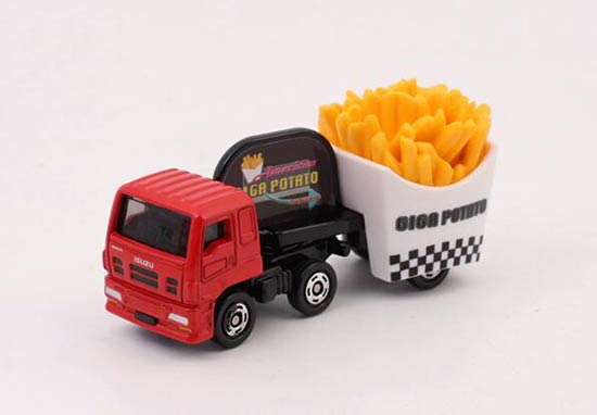 Diecast Isuzu GIGA Fried Potato Car Toy Red By Tomica