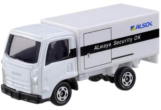 Diecast Isuzu Alsok Cash Transport Truck Toy White By Tomica