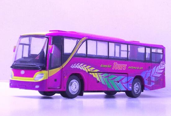 Diecast Isuzu Coach Bus Model Keung Kee Purple By Tiny