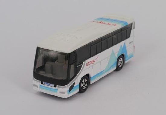 Diecast Isuzu Bus Toy Mini Scale Blue-White By Tomica