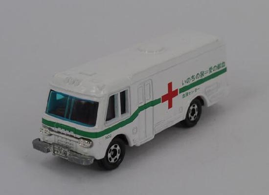 Diecast Isuzu Bus Toy Blood Donation Mini Scale By Tomica