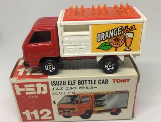 Diecast Isuzu ELF Truck Toy Red 1:78 Scale By Tomica