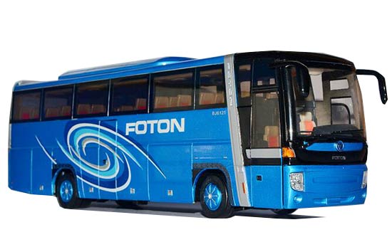 Diecast Foton AUV BJ6125U7BKB-1 Coach Bus Model 1:36 Blue