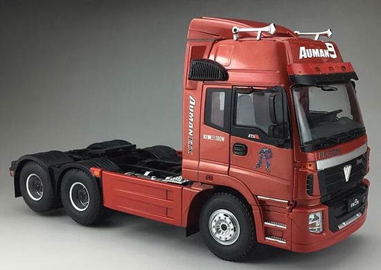 Diecast Foton Auman 9 Series Tractor Unit Model 1:24 Scale Red