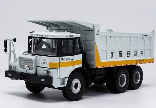 Diecast YuTong YT3621 Dump Truck Model 1:32 Scale White