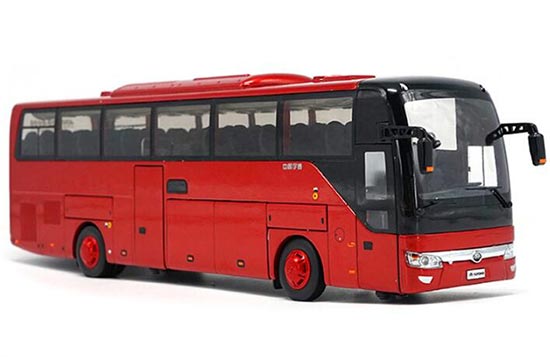 Diecast YuTong ZK6122HD9 Coach Bus Model Red 1:42 Scale