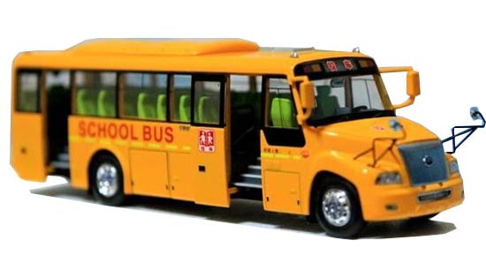 Diecast YuTong ZK6100DA School Bus Model 1:42 Scale Yellow