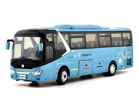 Diecast ZhongTong LCK6117HQD1 Coach Bus Model 1:42 Blue