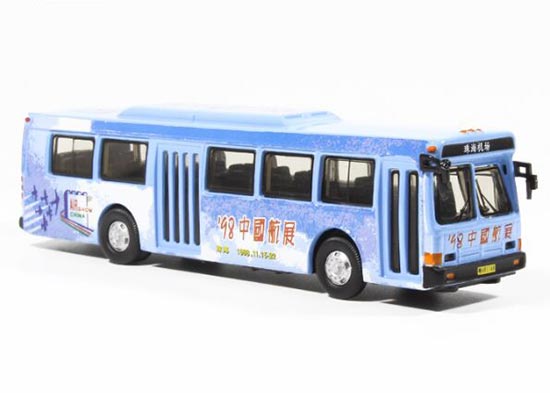 Diecast Flxible Bus Model 1998 China Air Show 1:76 Blue