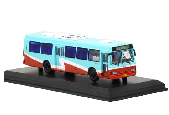 Diecast Flxible CFC6110GD Bus Model Red-Blue 1:76 by 52BUS