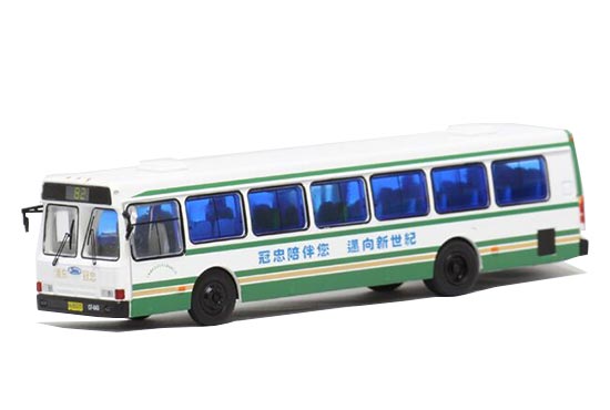 Diecast Flxible CFC6110GD Bus Model White 1:76 by 52BUS