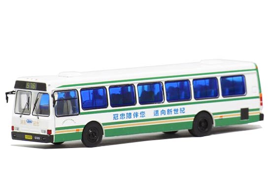 Diecast Flxible CFC6110GD Bus Model 1:76 White by 52BUS