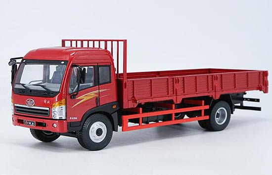 Diecast FAW JieFang Flatbed Truck 1:24 Scale Red