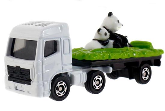 Diecast Hino Panda Transporter Truck Toy White by Tomica