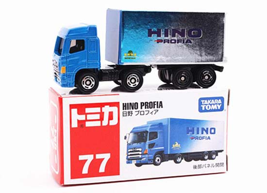 Diecast Hino PROFIA Box Truck Toy Blue by Tomica