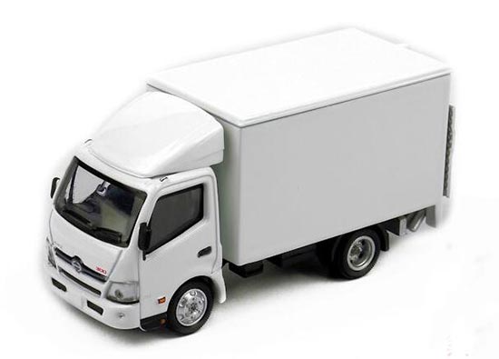 Diecast Hino 300 Box Truck Model White 1:76 Scale by Tiny