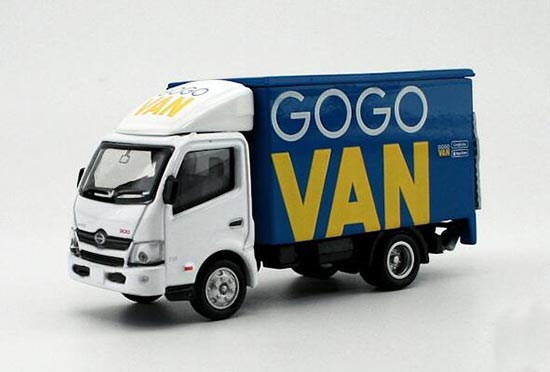 Diecast Hino 300 Box Truck Model Gogo Van White 1:76 by Tiny