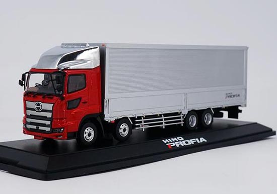 Diecast Hino Profia Box Truck Model 1:43 Scale White / Red