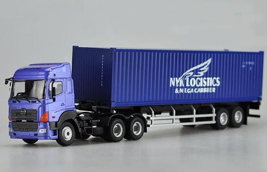 Diecast Hino Semi Truck Model NYK LOGISTICS 1:50 Scale Blue