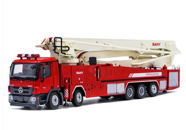 Mercedes Benz Actros Diecast Sany Fire Engine Truck Model Red