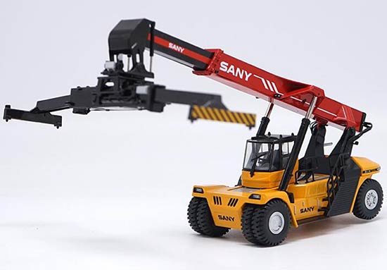 Diecast Sany Reach Stacker Model 1:50 Scale Red-Yellow