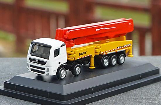 Volvo Diecast Sany Concrete Pump Truck Model Mini Scale