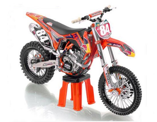 Diecast KTM 250 SX-F Motorcycle Model 1:12 Scale NO.84