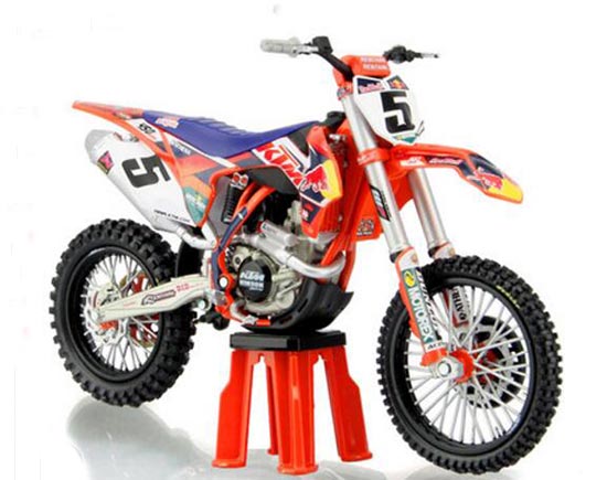 NO.5 Diecast KTM 450 SX-F Motorcycle Model 1:12 Scale