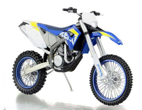 Diecast KTM FE-450 Husaberg Motorcycle Model 1:12 Blue