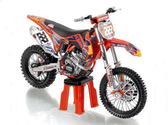 NO.222 Diecast KTM 350 SX-F Motorcycle Model 1:12 Scale