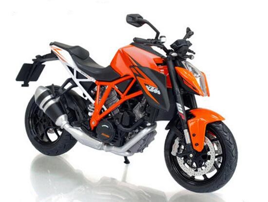 Diecast KTM 1290 Super Duke R Motorcycle Model 1:12 Orange