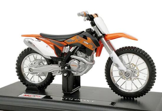 Diecast KTM 450 SX-F Motorcycle Model 1:18 Scale by MaiSto
