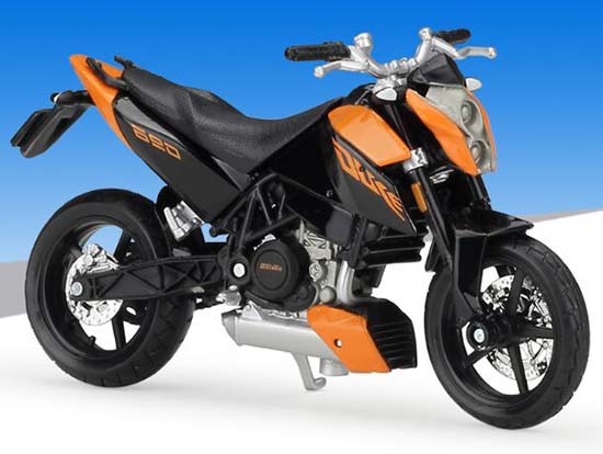 Diecast KTM 690 Duke Motorcycle Model 1:18 Scale by MaiSto