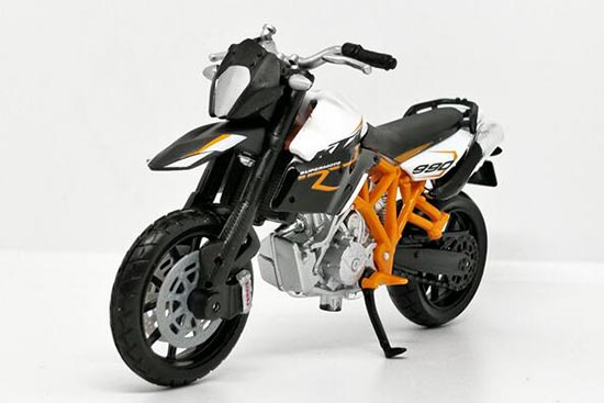 Diecast KTM 990 Supermoto R Motorcycle Model 1:18 by Bburago