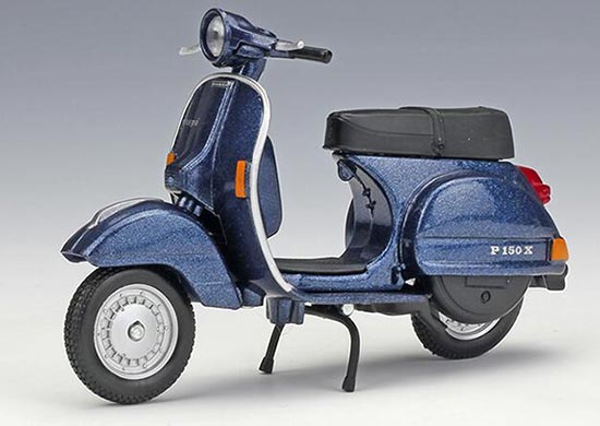 Diecast Vespa P150X 1978 Scooter Model 1:18 Blue By MaiSto