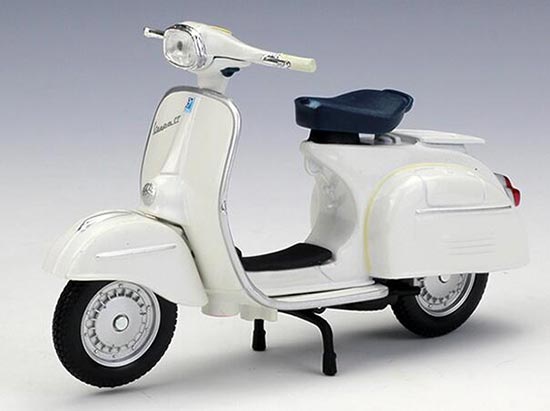 Diecast Vespa 125 GT 1966 Scooter Model White By MaiSto