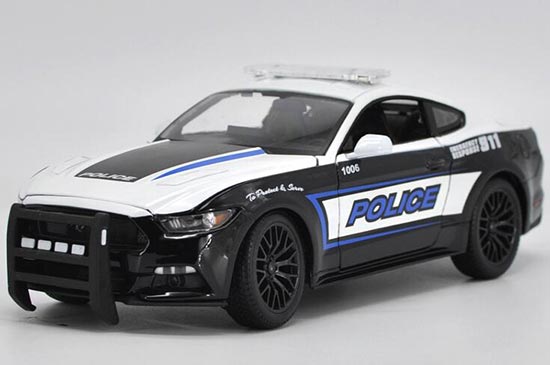 Diecast 2015 Ford Mustang GT Model Police 1:18 Scale By MaiSto