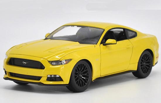 Diecast 2015 Ford Mustang Model Blue / Yellow / Black By MaiSto