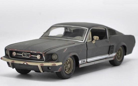 Diecast 1967 Ford Mustang GT Model Black 1:24 Scale By Maisto