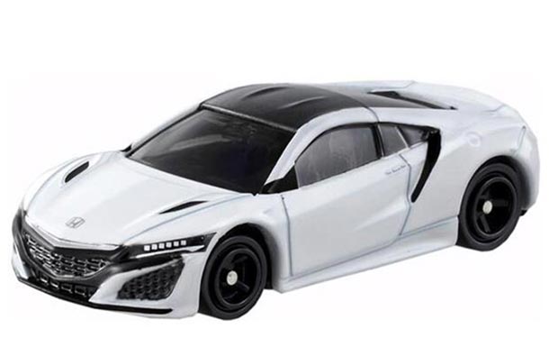 Diecast Acura NSX Kids Toy White 1:62 Scale By Tomica